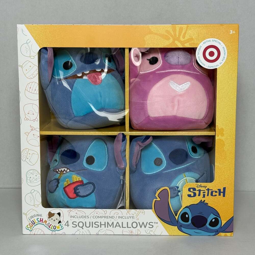 Squishmallows Disney Stitch and Angel 4-Pack 5" Plush Target Exclusive